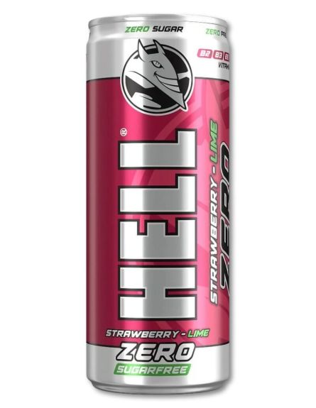 HELL ENERGY DRINK ZERO STRAWBERRY-LIME ΕΛΛ 250ml*24/ L 12KB / PAL  120ΚΙΒ