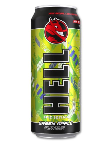 HELL ENERGY DRINK GREEN APPLE ΕΛΛ 500ml*12/L 17KB / PAL 119KB