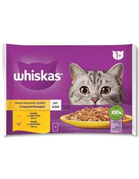 WHISKAS POUCH CORE ΕΠΙΛΕΓΜΕΝΑ ΠΟΥΛΕΡΙΚΑ (ΠΚ-85gr*4)*13 ΤΕΜ / ΚΙΒ / L 12