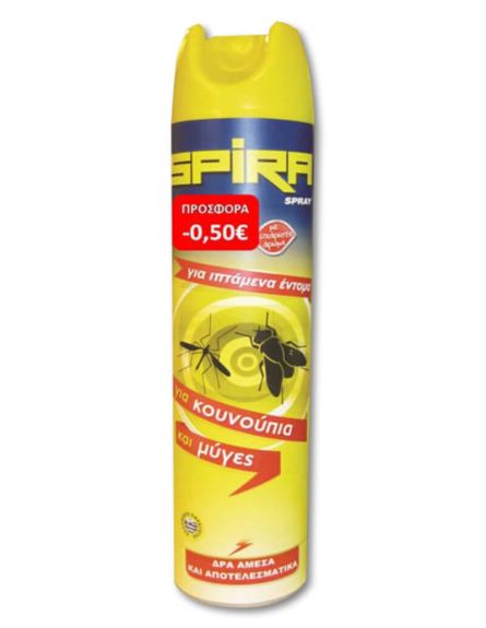 SPIRA SPRAY ΙΠΤΑΜΕΝΑ ΕΝΤΟΜΑ (-0.50€) 300ml*24ΤΕΜ/ΚΒ