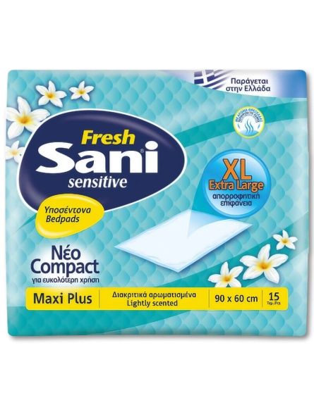 SANI SENSITIVE FRESH ΥΠΟΣΕΝΤΟΝΑ XL 90X60CM (ΠΚ-15ΤΕΜ)*6/ L 6KB / PAL 36KB