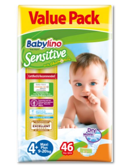 BABYLINO SENSITIVE No4+ MAXI PLUS *5/ L 6KB/ PAL 24KB