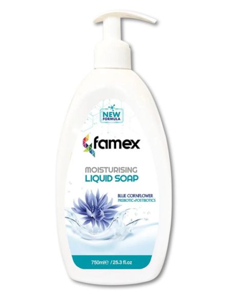 FAMEX ΚΡΕΜΟΣΑΠΟΥΝΟ BLUE CORNFLOWER 750ml*12/ L 12KB / PAL 96KB