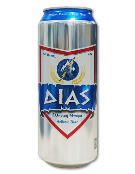 ΔΙΑΣ ΜΠΥΡΑ LAGER (ΑΣΗΜΙ) (5%) ΚΟΥΤΙ 12*500ml / L 18KB / PAL 162KB