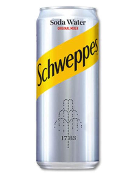 SCHWEPPES SODA WATER 24*330ml/KB  L 11KB