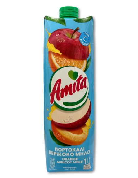ΧΥΜΟΣ ΑΜΙΤΑ 3E ΠΟΡΤ-ΒΕΡΙΚ-ΜΗΛΟ 1lt*12TEM