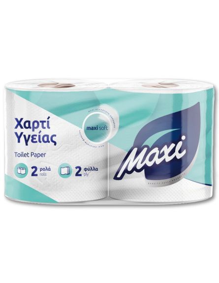 MAXI ΧΑΡΤΙ ΥΓΕΙΑΣ 2ΦΥΛΛΟ ΓΚΟΦΡΕ (ΠΚ-2*65gr)*24 / L 4 ΚΒ / PAL 40KB