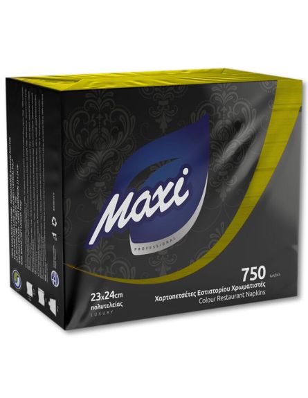 MAXI ΧΑΡΤΟΠΕΤΣΕΤΑ ΠΟΛΥΤΕΛΕΙΑΣ 1Φ ΚΙΤΡΙΝΗ 750Φ (23*24)*5 / L 6ΚΒ