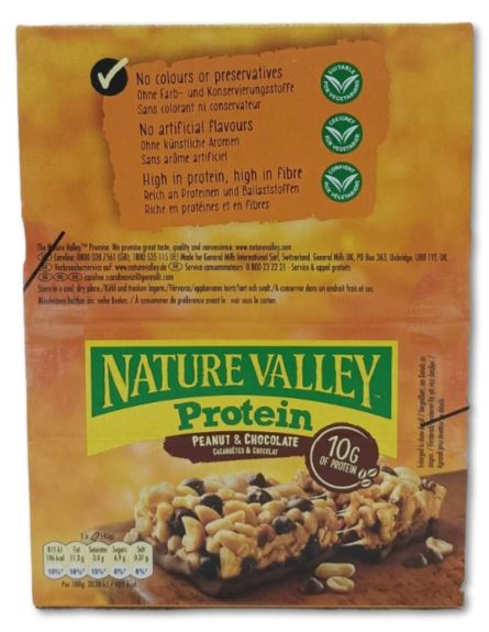 NATURE VALLEY ΜΠΑΡΑ ΠΡΩΤΕΙΝΗΣ ΦΥΣΤ. & ΣΟΚΟΛ.40gr*12ΤΕΜ/DIS