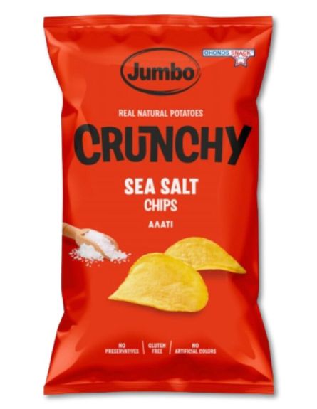 JUMBO ΠΑΤΑΤΑΚΙΑ CRUNCHY ΜΕ ΑΛΑΤΙ 90gr*25