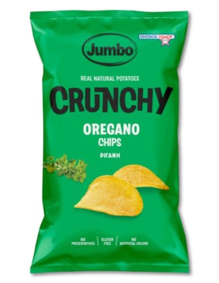 JUMBO ΠΑΤΑΤΑΚΙΑ CRUNCHY ΜΕ ΡΙΓΑΝΗ 90gr*25