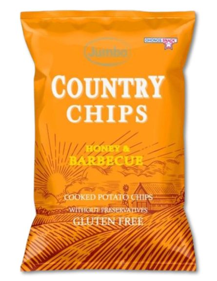 JUMBO COUNTRY CHIPS ΜΕ ΜΕΛΙ & BBQ 150gr*20