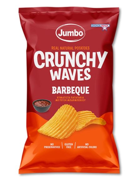 JUMBO ΠΑΤΑΤΑΚΙΑ CRUNCHY ΚΥΜ BBQ 90gr*30