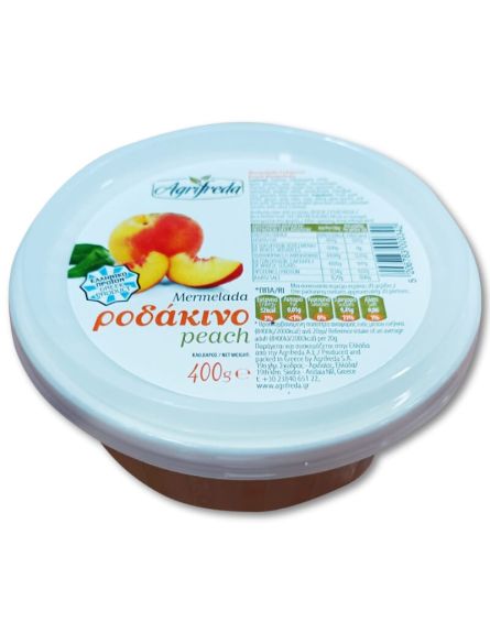 AGRIFREDA MERMELADA ΡΟΔΑΚΙΝΟ ΤΑΠΕΡ 400g*12ΤΕΜ/ΚΙΒ