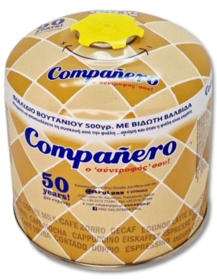 ΓΚΑΖΑΚΙ COMPANERO ΜΕ ΒΑΛΒΙΔΑ ΑΣΦΑΛΕΙΑΣ 500gr*12 / L 10KB / PAL 60KB