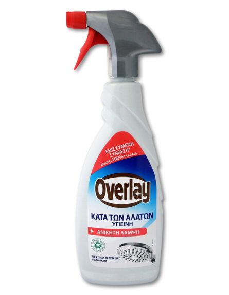 OVERLAY SPRAY ΚΑΤΑ ΤΩΝ ΑΛΑΤΩΝ ΓΙΑ ΜΠΑΝΙΟ 650ml*12 / L 12KB / PAL 36KB