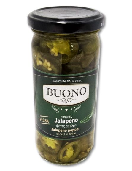 BUONO ΠΙΠΕΡΙΕΣ JALAPENO ΦΕΤΕΣ Κ.Β. 240gr Σ.Β 130gr*6