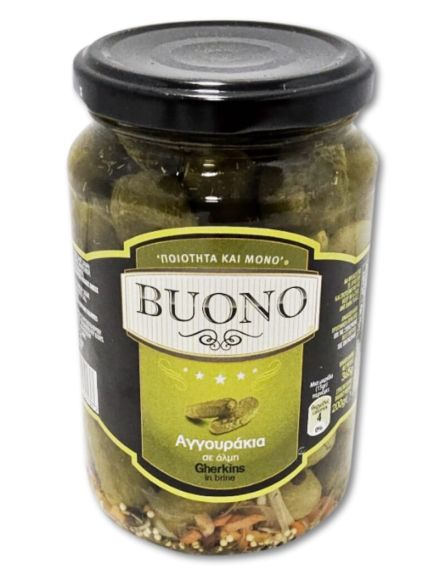 BUONO ΑΓΓΟΥΡΑΚΙ (3-6cm) Κ.Β. 360gr Σ.Β 200gr*12