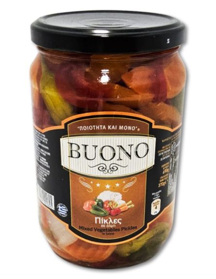 BUONO ΠΙΚΛΕΣ Α' Κ.Β 690gr Σ.Β. 370gr*12 ΤΕΜ / ΚΙΒ