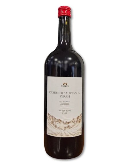 ΣΩΚΟΣ ΕΡΥΘΡΟΣ ΟΙΝΟΣ CABERNER SAUVIGNON 1,5LT*6 TEM / KIB