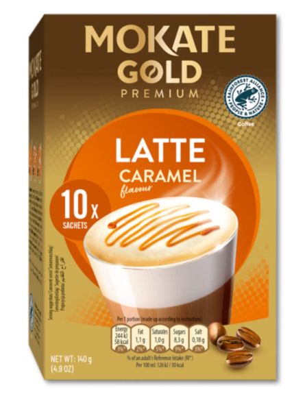MOKATE GOLD PREMIUM LATTE CARAMEL (ΠΚ*10)*12/ΚΙΒ