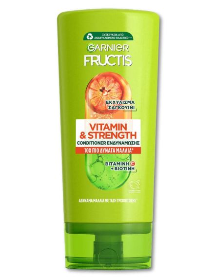 FRUCTIS CONDITIONER ΓΙΑ ΑΔΥΝΑΜΑ ΜΑΛΛLIA VITAMINE & STRENGTH 200ml*12TEM/KB