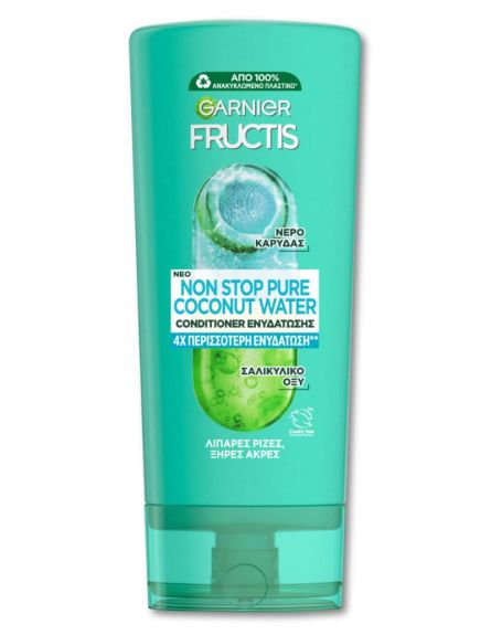 FRUCTIS CONDITIONER ΓΙΑ ΛΙΠΑΡΕΣ ΡΙΖΕΣ COCONUT WATER 200ml*12TEM/KB