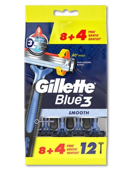 GILLETTE ΜΗΧΑΝΗ BLUE 3 ΜΙΑΣ ΧΡ (8+4 Δ) - 20ΤΕΜ/DISPLAY