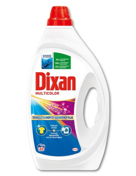 DIXAN GEL ΠΛΥΝΤ. MULTICOLOR 32mz*4 / L 14KB / PAL 70KB