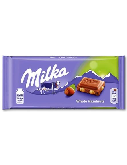 MILKA WHOLE NUTS (100gr*17)/ L 20DIS / PAL 300DIS