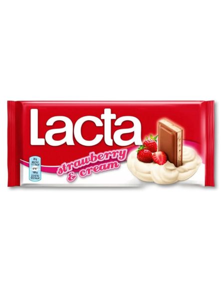 LACTA ΣΟΚΟΛΑΤΑ ΚΡΕΜΑ ΦΡΑΟΥΛΑ 100gr*14 ΤΕΜ/DIS