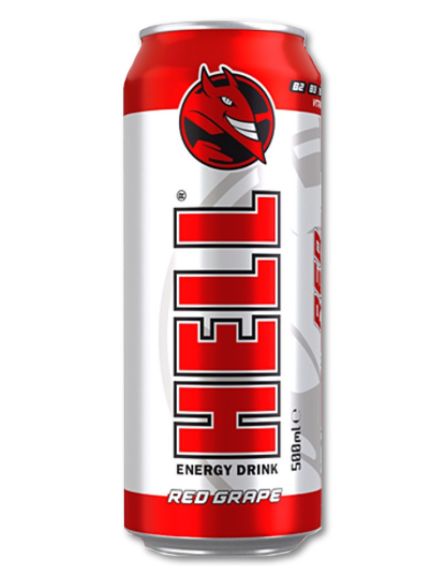 HELL ENERGY DRINK RED GRAPE ΕΛΛ 500ml*12/L 17KB / PAL 119KB