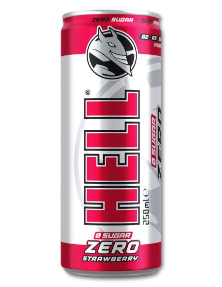 HELL ENERGY DRINK ZERO STRAWBERRY ΕΛΛ 250ml*24/ L 12KB / PAL  120ΚΙΒ