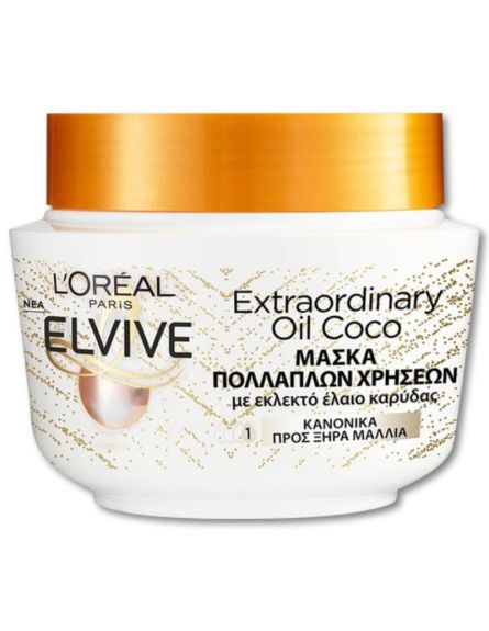 ELVIVE ΜΑΣΚΑ EXTRAORDINARY OIL COCONUT 300ml*6ΤΕΜ/ΚΒ