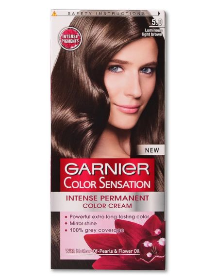 GARNIER ΒΑΦΗ ΜΑΛΛΙΩΝ COLOR SENS. 5.0 ΦΩΤ.ΚΑΣΤΑΝΟ 40ml*6