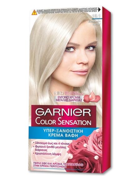 GARNIER ΒΑΦΗ ΜΑΛΛΙΩΝ COLOR SENS. 10.1 ΚΑΤΑΞΑΝΘΟ ΣΑΝΤΡΕ 40ml*6