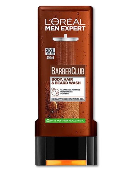 L'OREAL MEN ΑΦΡΟΛΟΥΤΡΟ EXPERT BARBER ΜΕ ΑΙΘΕΡΙΟ ΕΛΑΙΟ ΚΕΔΡΟΥ 400ml*6