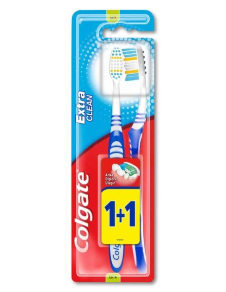 COLGATE ΟΔΟΝΤΟ/ΤΣΑ EXTRA CLEAN MEDIUM 1+1*12ΤΕΜ/KB