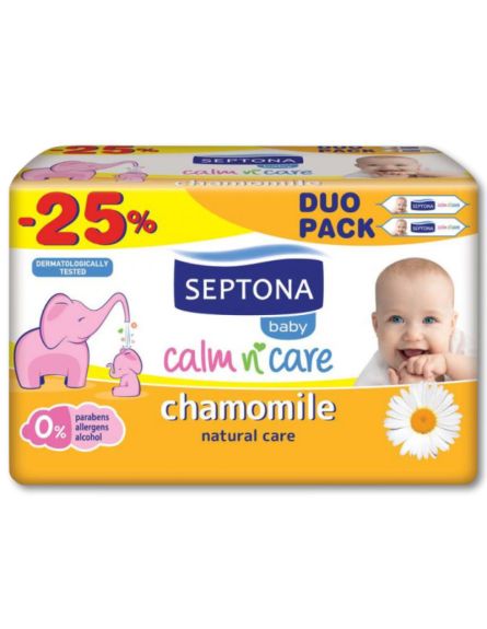 SEPTONA ΜΩΡΟΜΑΝΤΗΛΑ CALM N CARE ΧΑΜΟΜΗΛΙ DUO PACK -25% (ΠΚ 2*64ΤΕΜ)*8 / L 4KB / PAL 92KB