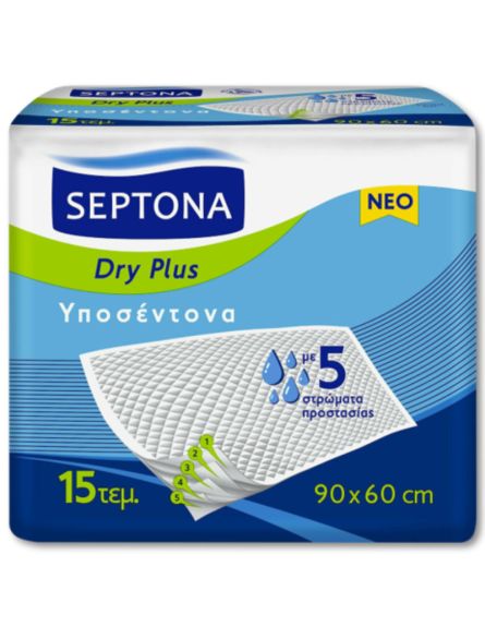 SEPTONA ΥΠΟΣΕΝΤΟΝΟ DRY PLUS 90x60 (ΠΚ-15τεμ)*6/ L 8 KB / PAL 24KB