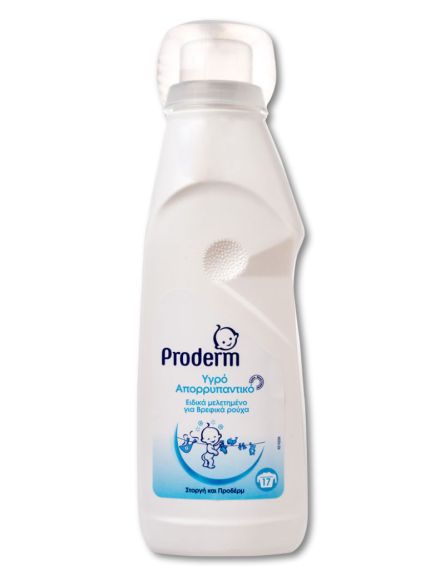 PRODERM ΥΓΡΟ ΑΠΟΡ.ΠΛΥΝΤΗΡΙΟΥ ΡΟΥΧΩΝ ΓΙΑ ΜΩΡΑ 1250ml (17mz)*12/ L 12KB