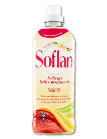 SOFLAN ΥΓΡΟ ΠΛΥΣΙΜΑΤΟΣ ΓΙΑ ΜΑΛΛΙΝΑ ΒΑΝΙΛΙΑ 900ML*12 / L 12KB