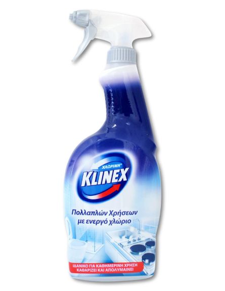 KLINEX SPRAY ΜΕ ΕΝΕΡ.ΧΛΩΡΙΟ (ΜΠΛΕ) 750ml*12/  L 10KB / PAL 60KB