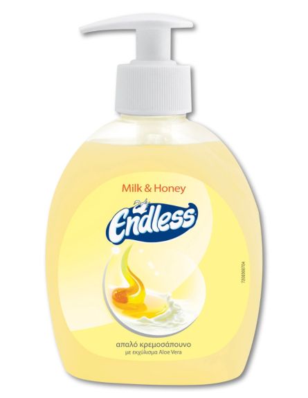 ENDLESS ΚΡΕΜΟΣΑΠΟΥΝΟ CREAM MILK & HONEY 300ml*12/ L 15KB / PAL 75KB