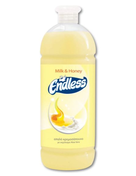 ENDLESS ΚΡΕΜΟΣΑΠΟΥΝΟ MILK & HONEY 1000ml*12/ L 10KB / PAL 40KB