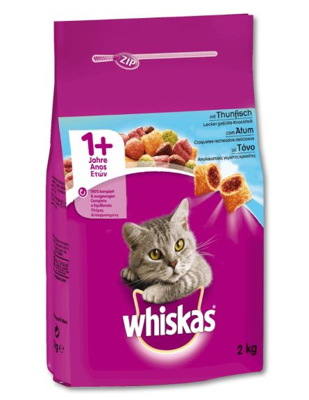 WHISKAS ΞΗΡΑ ΤΡΟΦΗ ΓΑΤΑΣ ΓΕΜΙΣΤΕΣ ΚΡΟΚΕΤΕΣ ΜΕ ΤΟΝΟ 300gr*14/ L 8KB / PAL 40KB