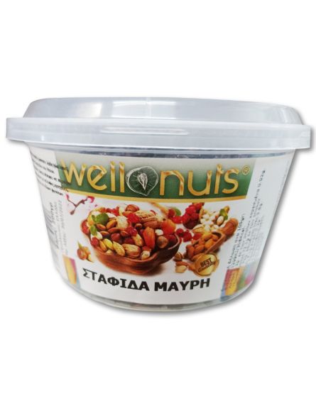 WELLNUTS ΣΤΑΦΙΔΑ ΜΑΥΡΗ ΤΑΠΕΡ 200gr*16TEM/KB