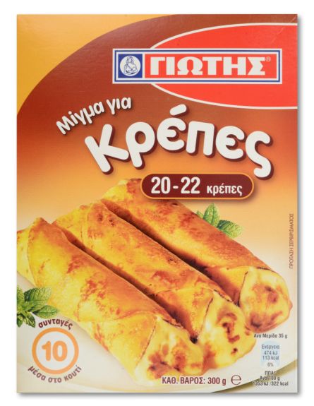 ΓΙΩΤΗΣ ΜΙΓΜΑ ΓΙΑ ΚΡΕΠΕΣ 300g*12/ L 10KB