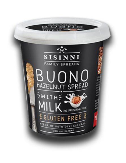 SISINNI ΛΕΥΚΗ ΠΡΑΛΙΝΑ BUONO PET 400GR*12/ L 8ΚB / PAL 56KB