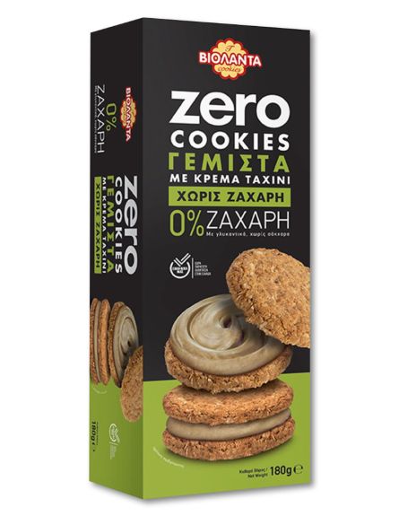 ΒΙΟΛΑΝΤΑ ZERO COOKIES ΓΕΜΙΣΤΑ ΤΑΧΙΝΙ 180gr*12/ L 12KB / PAL 110KB